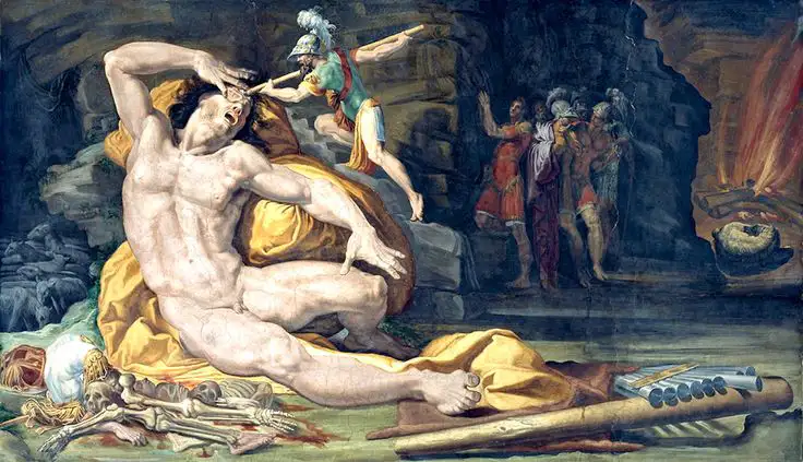 ulisse acceca polifemo nel libro IX dell'odissea