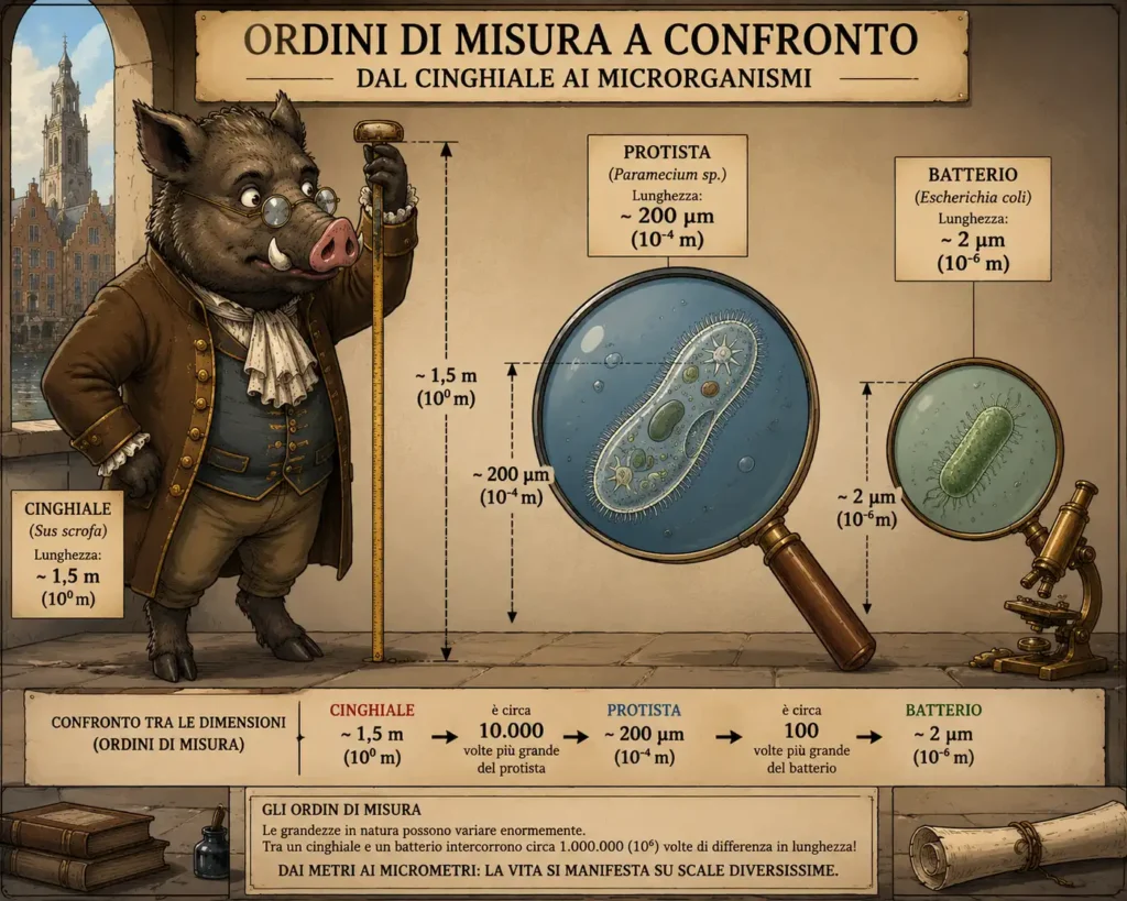 il mondo invisibile e le sue dimensioni microscopiche