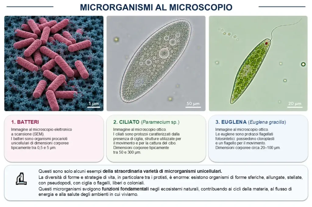 il mondo invisibile al microscopio