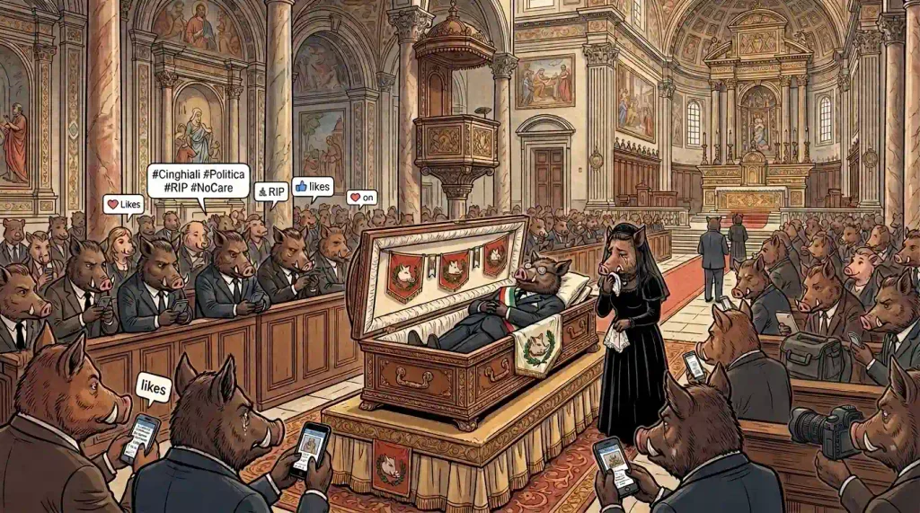 la morte della politica è la distruzione dello spazio pubblico e la fruizione dell'informazione nello spazio privato